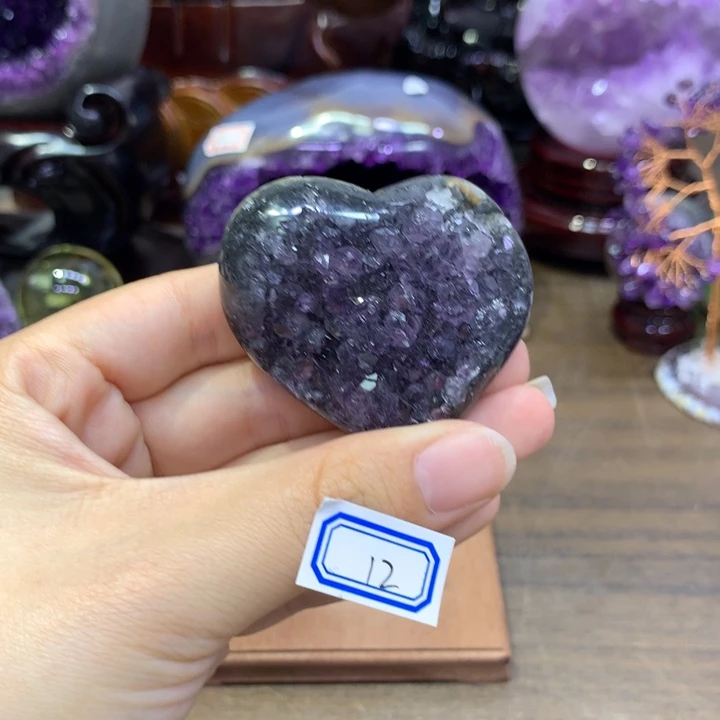 福利款不退爱心12未镶嵌紫晶