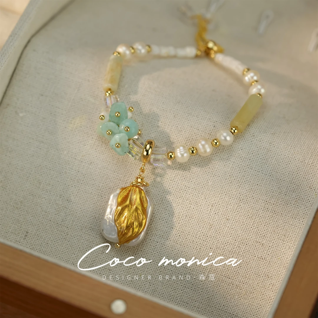 【小霞珠宝】金枝玉叶时尚百搭复古法式小众甜美优雅温柔WA874