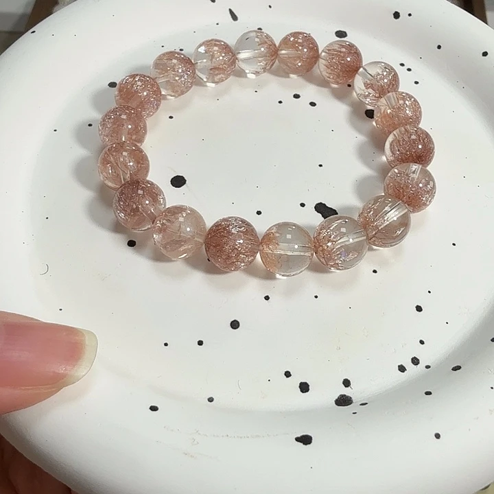 银S925镶嵌水晶手串烟花水晶手串