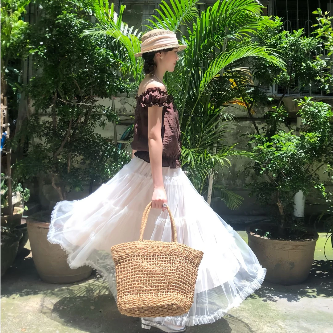 vintage古着古早森系裙子（直播链接）