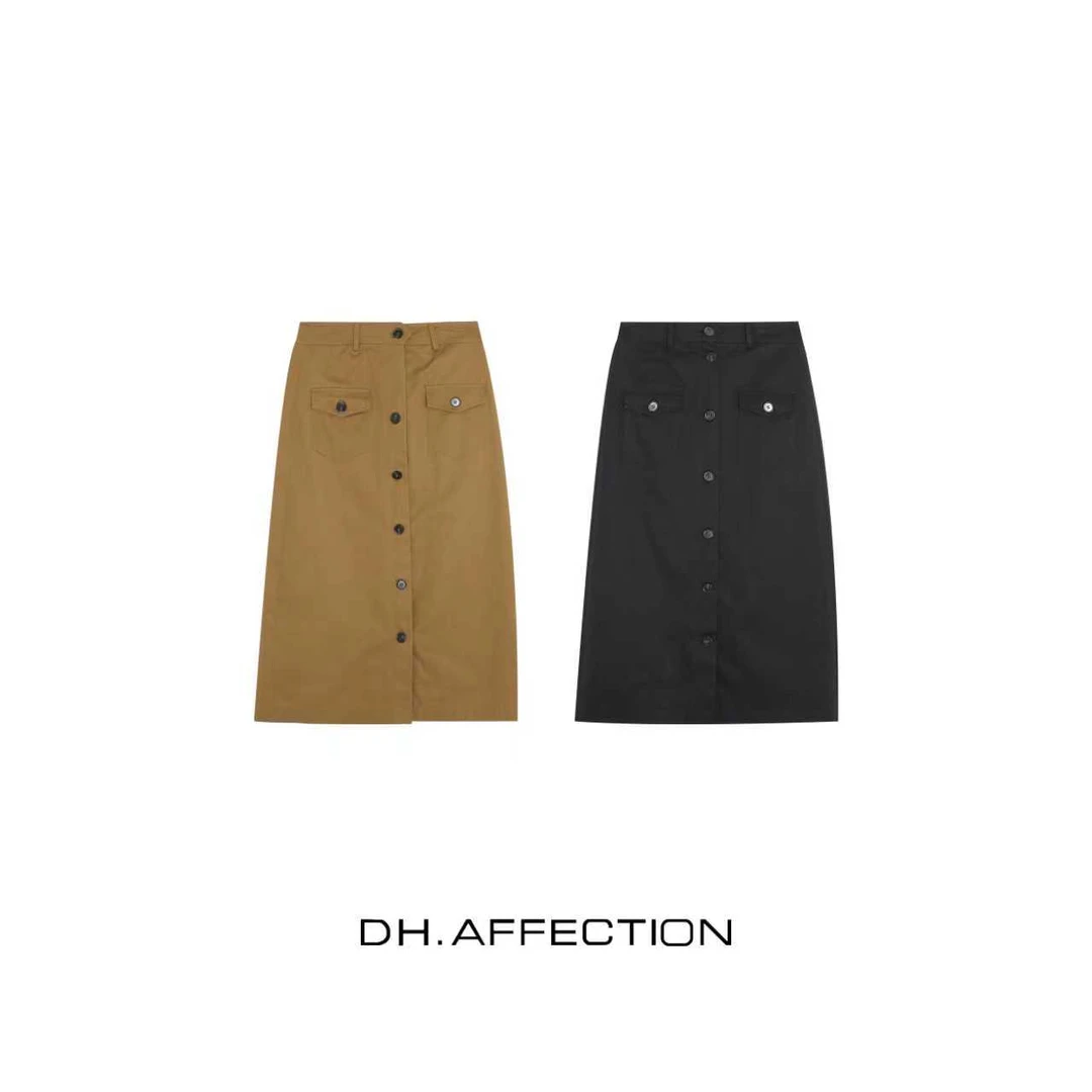 鑫燃KIKI 单排扣A字半裙 253071 DH【F】