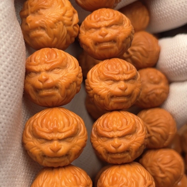 猴头核桃手串高***9大圣