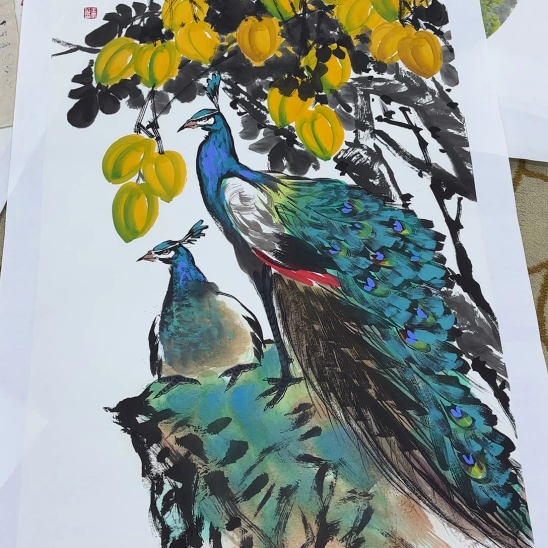 八***神国画国画老师作品刘