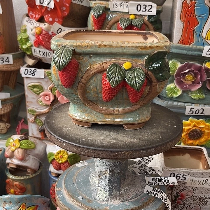 粗陶材质多肉花盆