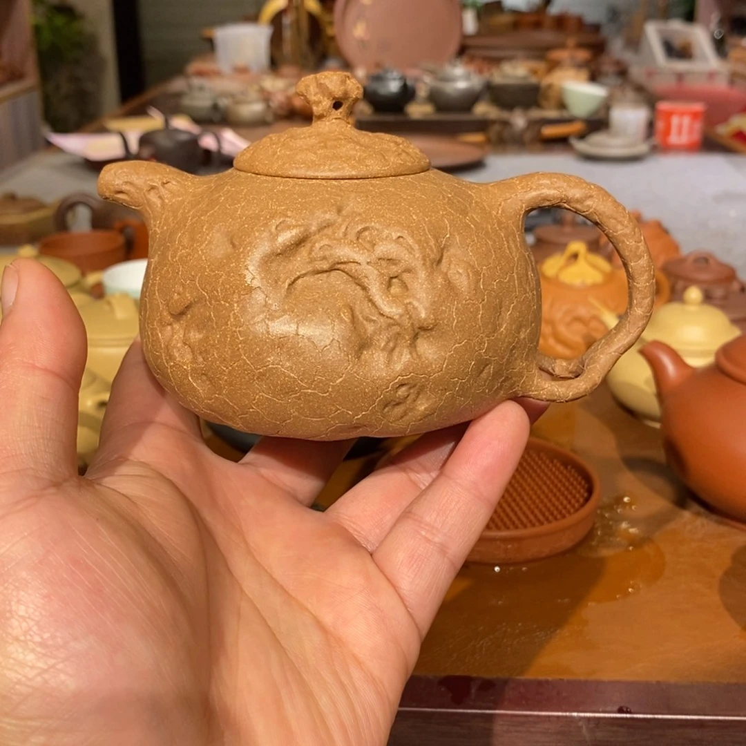 紫砂茶壶段泥精工半手供春壶300cc