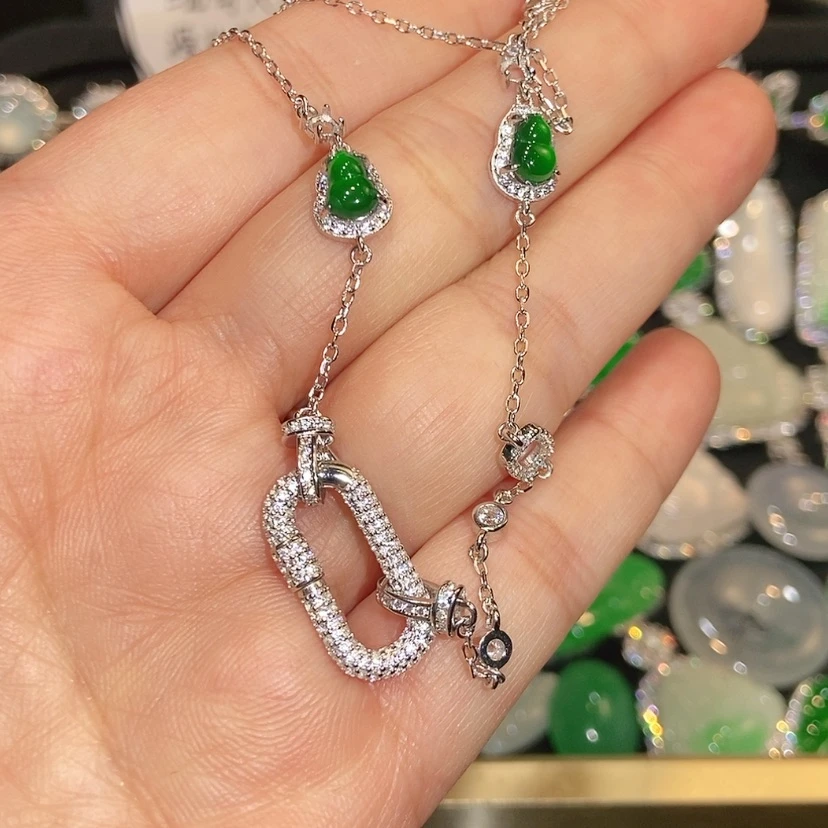 【闪购商品】颈饰未镶嵌翡翠天然翡翠