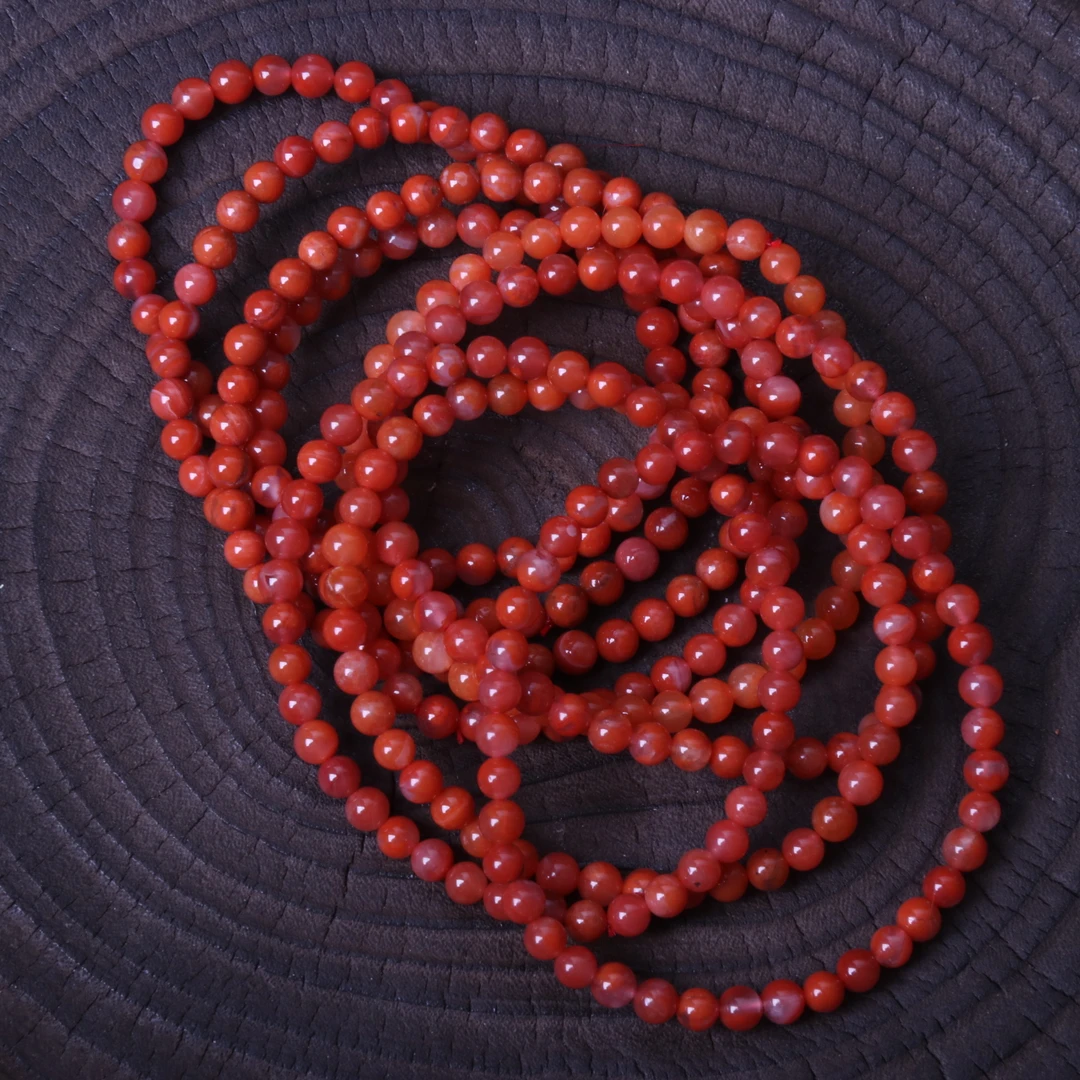 精美南红玛瑙瓦西圆珠手串一条A275（多样性发其一）