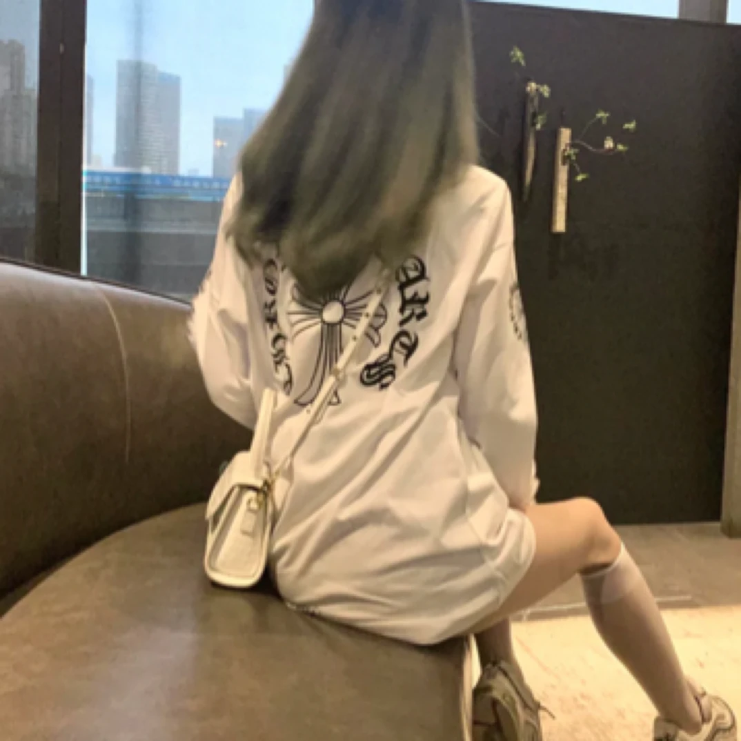 LuoXue经典梵文字母长袖T