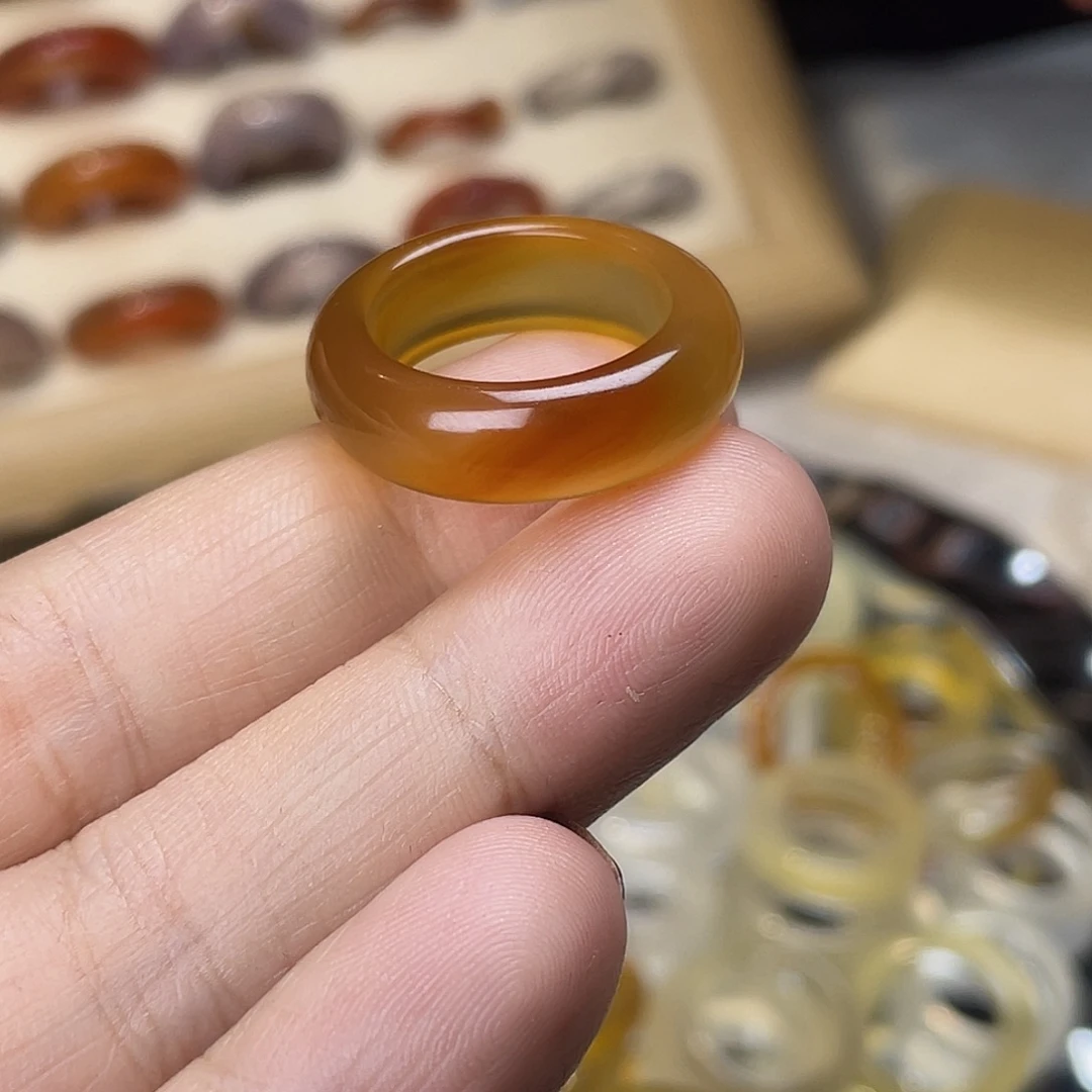 玛瑙/玉髓合金戒指A08港15不退换
