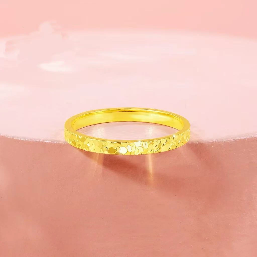 足金999碎冰冰戒指WH1373