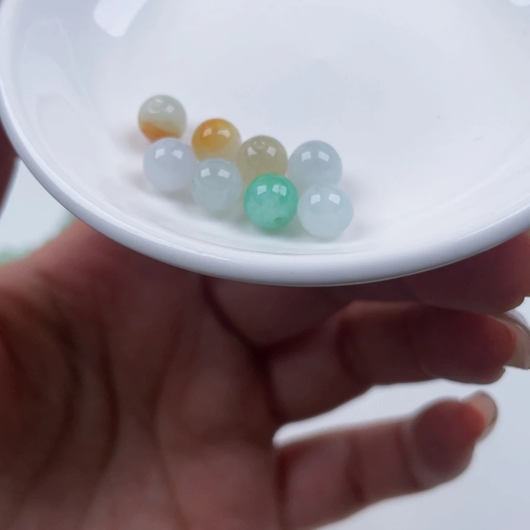 翡翠散珠卡6.9,8颗08