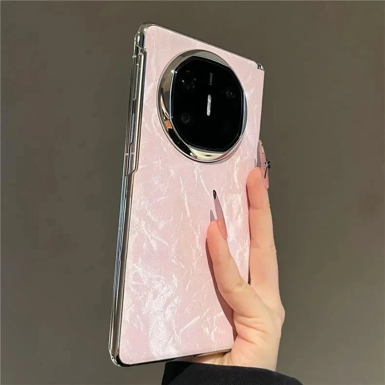 ins风粉色丝绒适用华为MateX6典藏版折叠屏手机壳高级感MateX创意