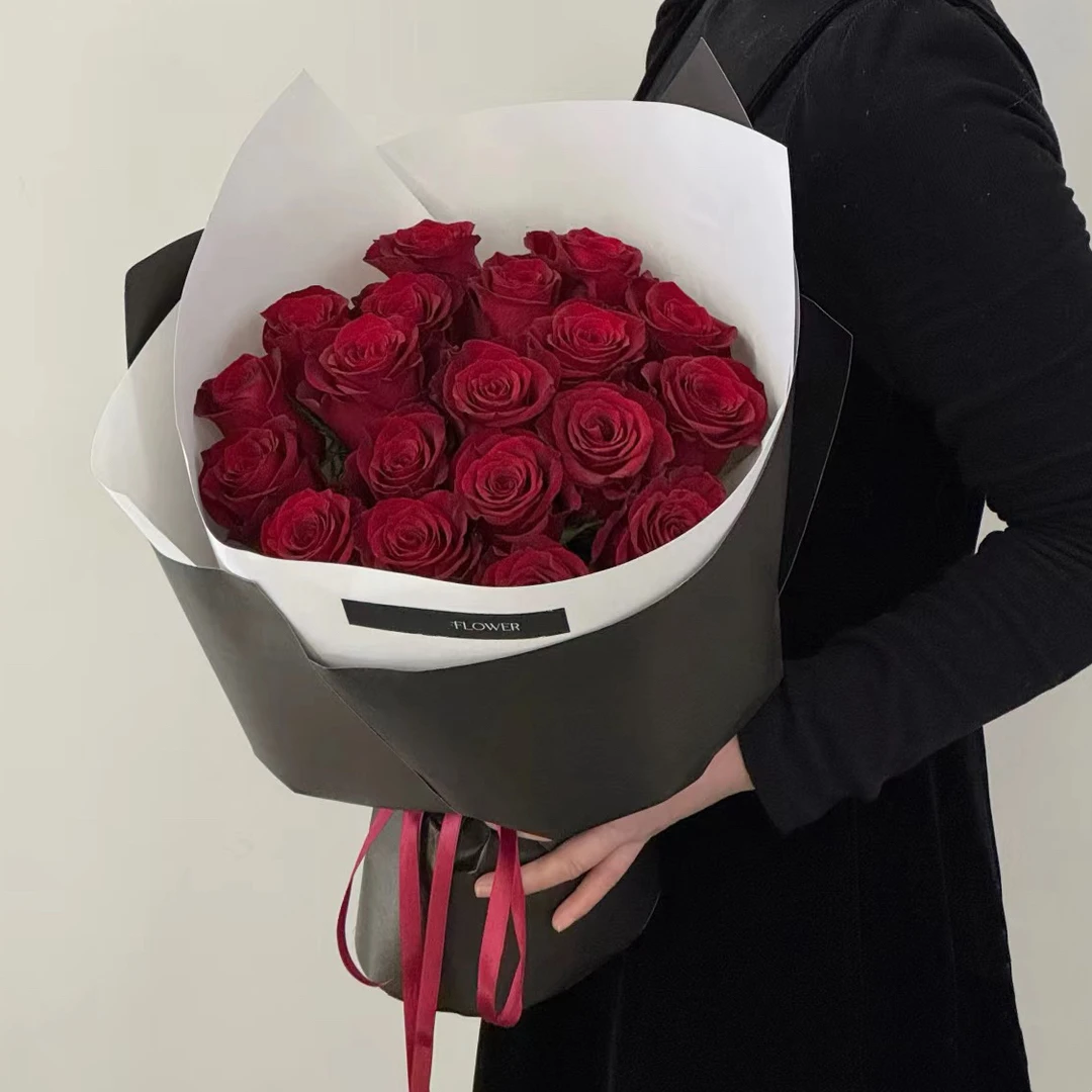 【爱到永久】情人节红玫瑰花束北京鲜花店直送送花上门