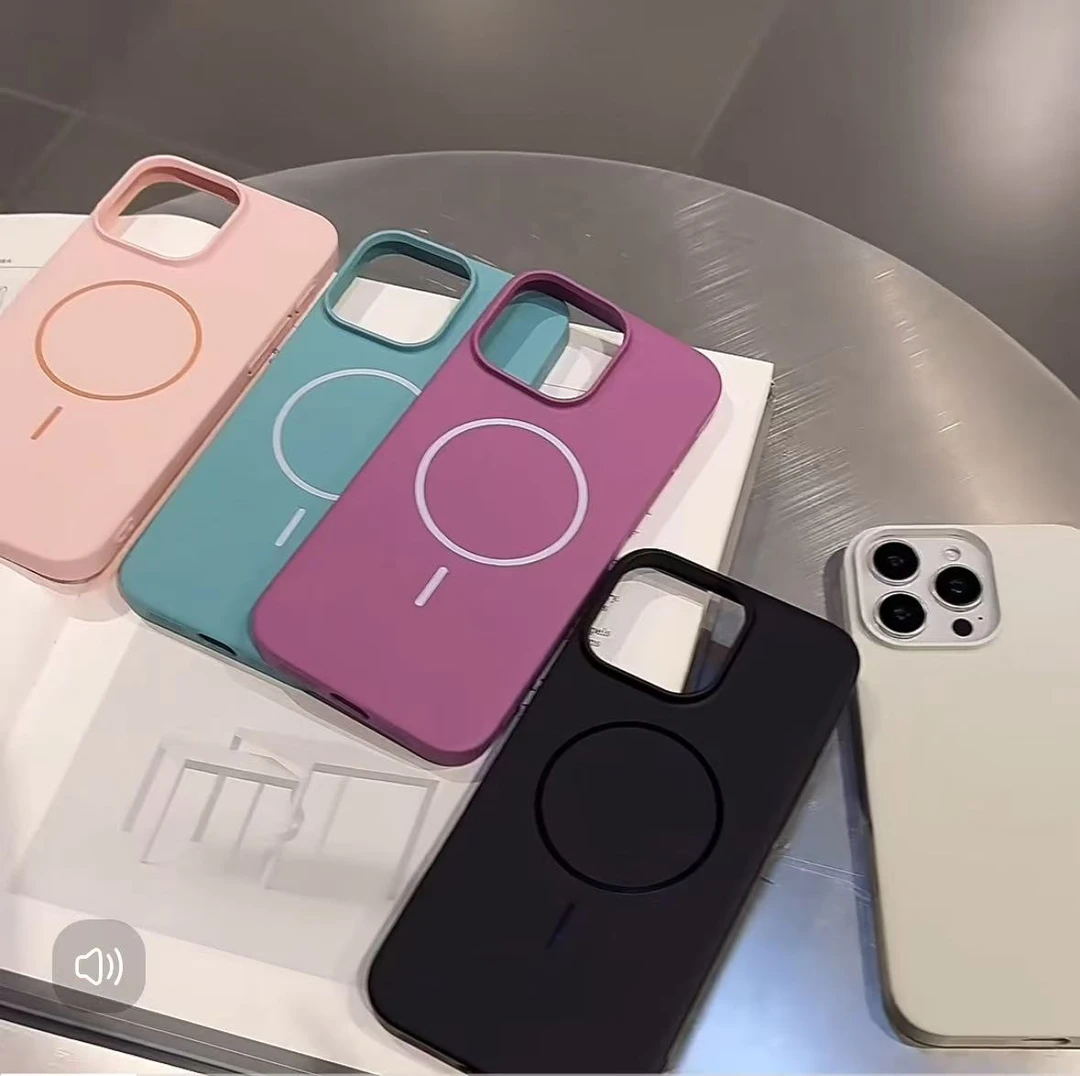 光面碧彩磁吸适用于苹果全包磁吸肤感华为mate70保护手机壳1314