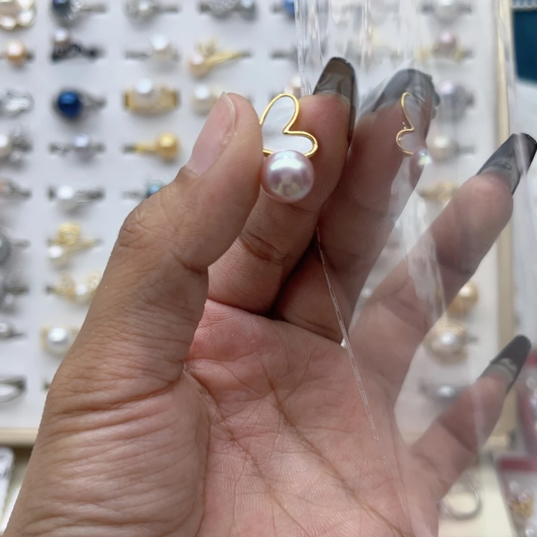 淡水珍珠戒指合金✨****✨