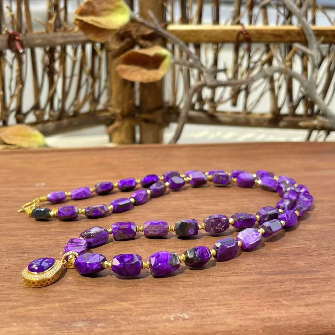 舒俱来丝绒钻切项链/18k/40cm/约3-4mm/AZB6244(栖桃)