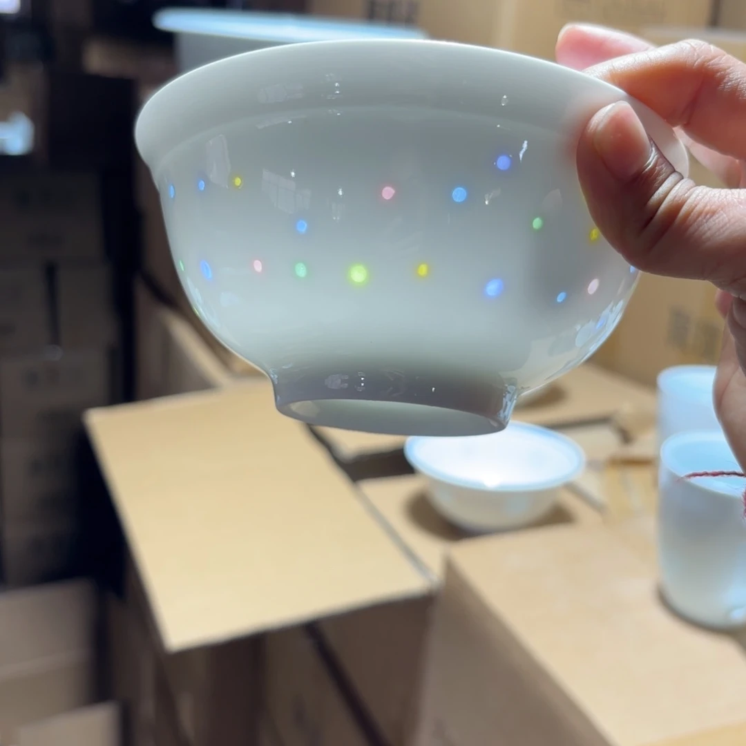 瓷碗景德镇陶瓷六英寸微瑕