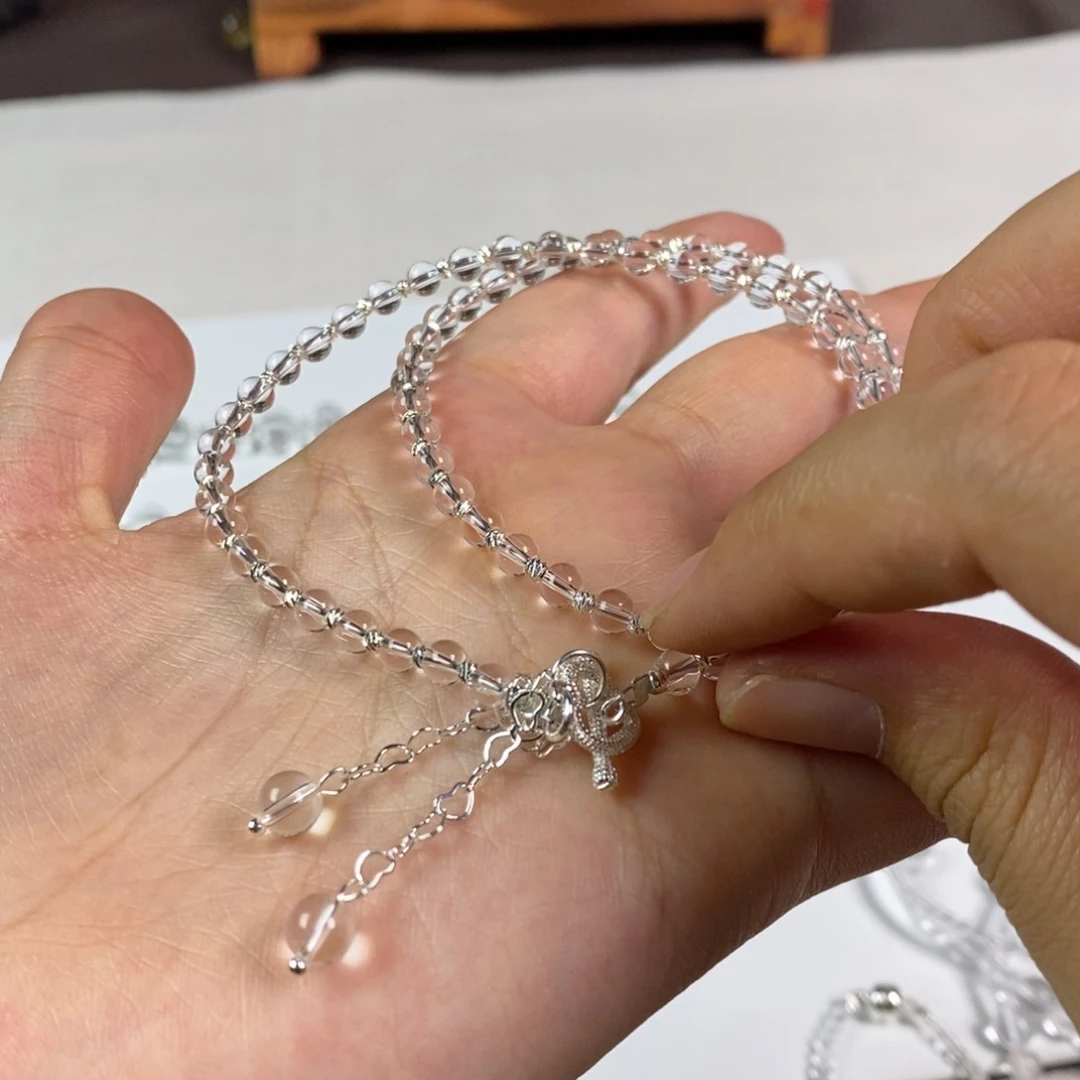 项链白水全净体 圆珠4