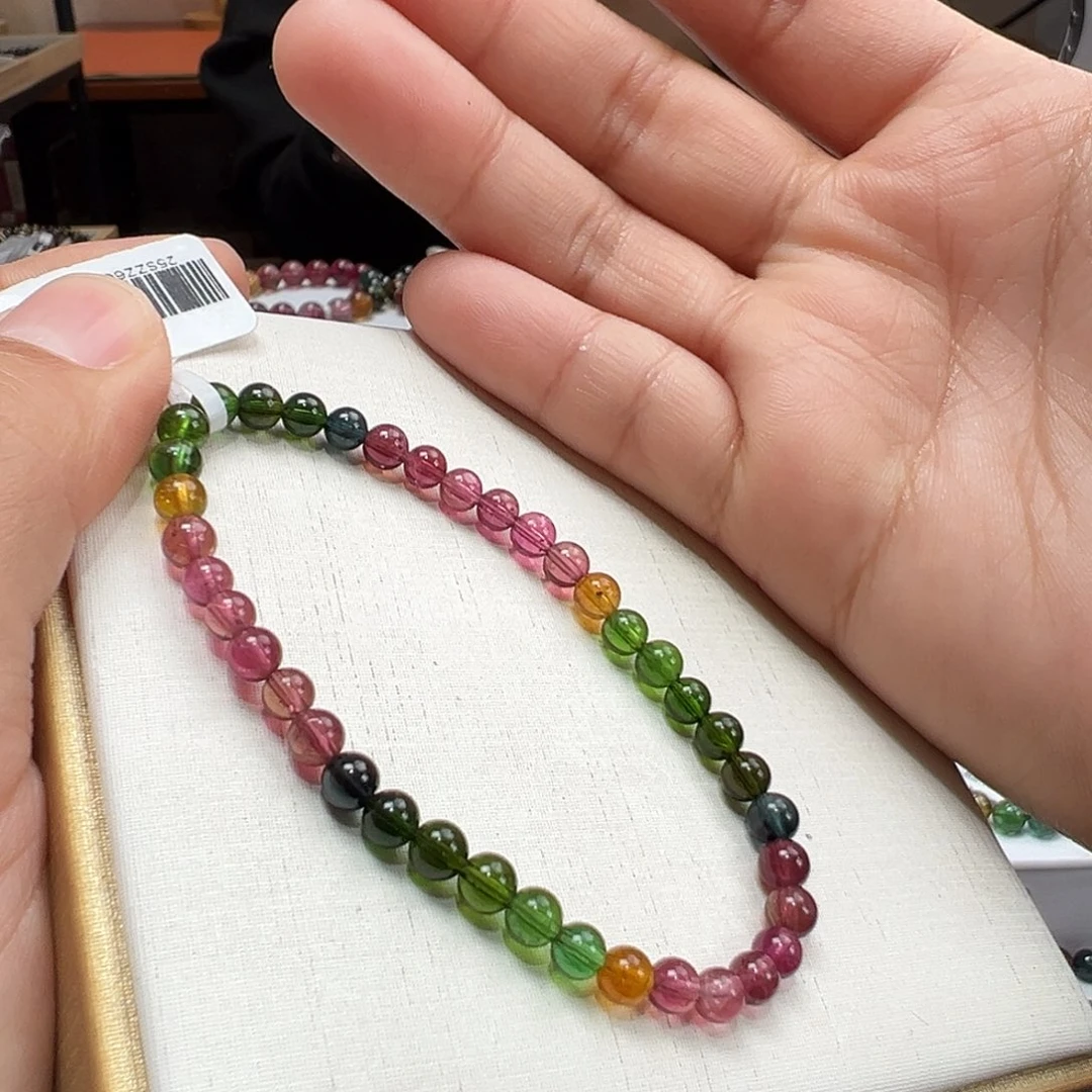 手串碧玺未镶嵌4.8mmmmmmmm