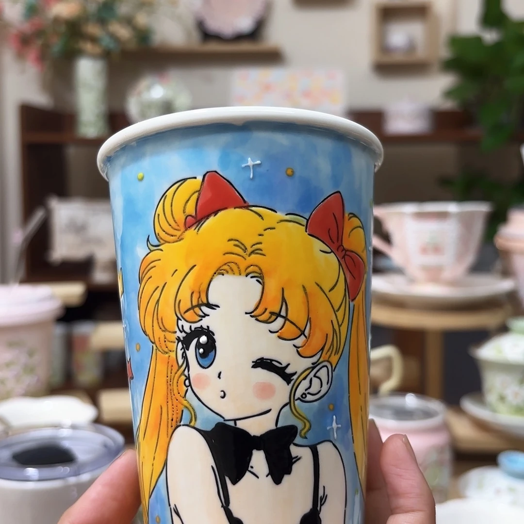 手绘创意高温釉下彩陶瓷