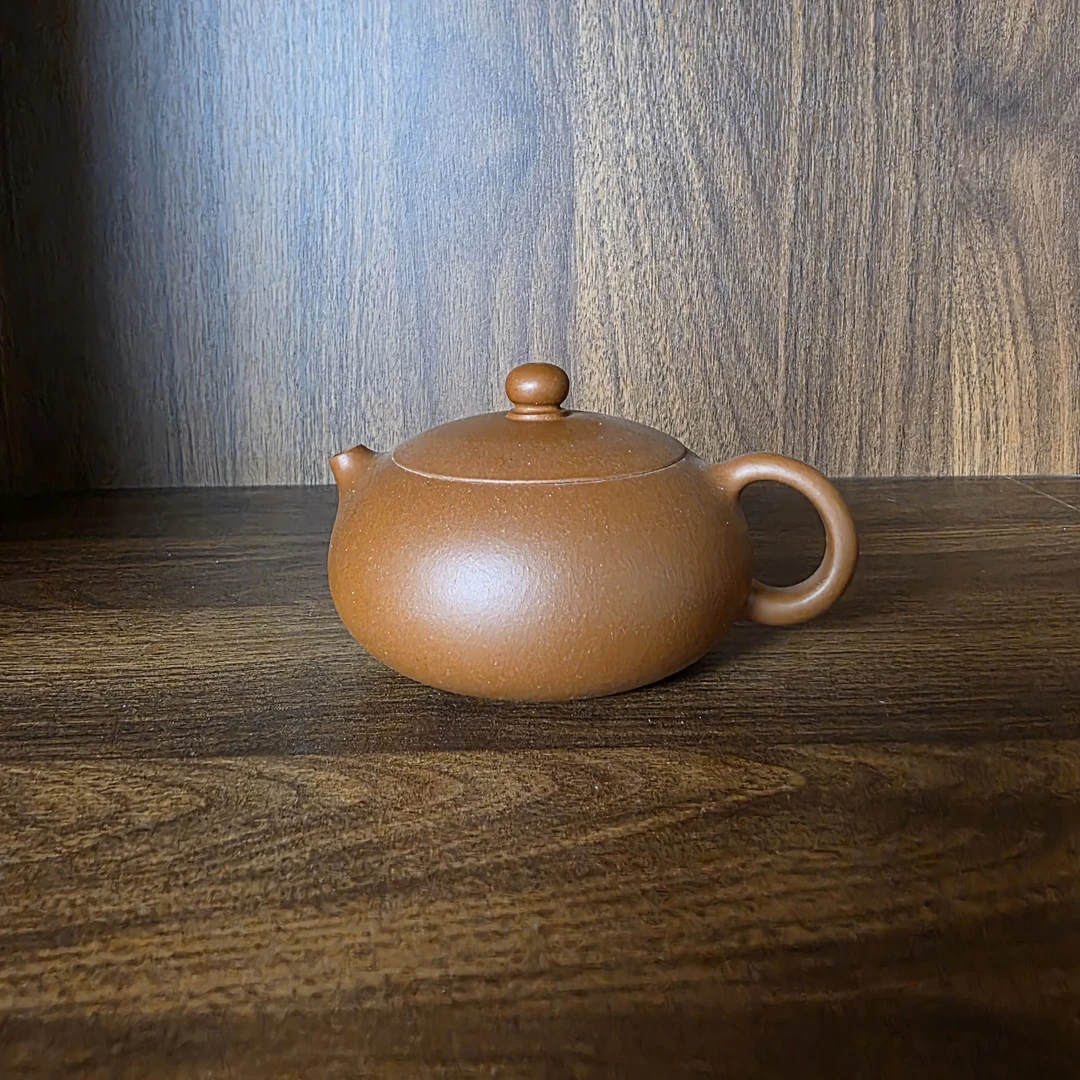 【云水堂—紫砂】原矿红泥180ml扁西施壶