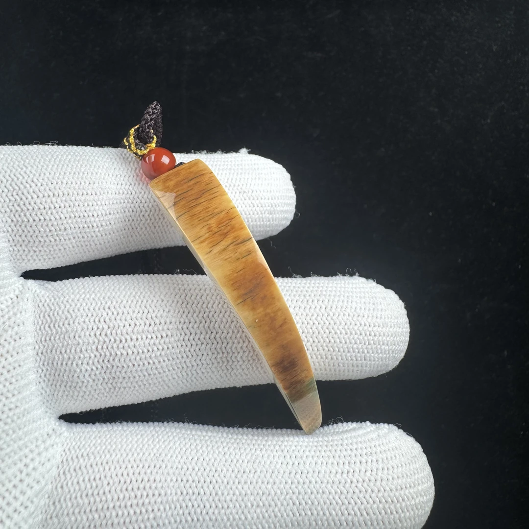 B2294天然猛犸牙 牙尖50.7mm支持鉴定 假一罚十