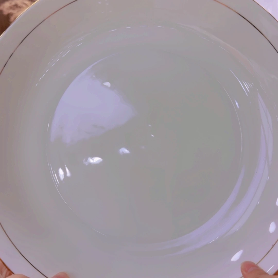 陶金镶玉12寸深盘2个