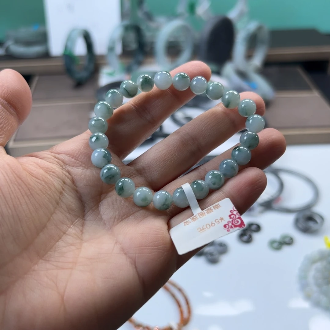 翡翠未镶嵌项圈手串