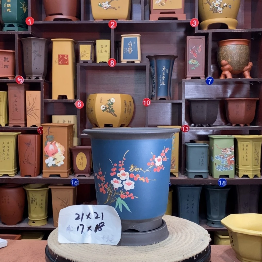 紫砂艺术紫砂花盆