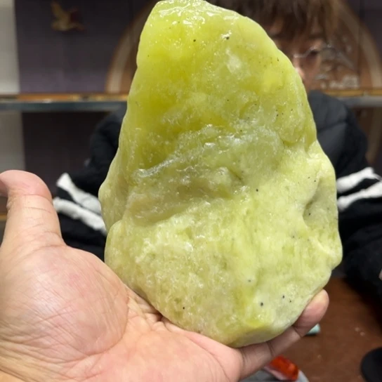 夜***影蛇纹石玉未镶嵌原石