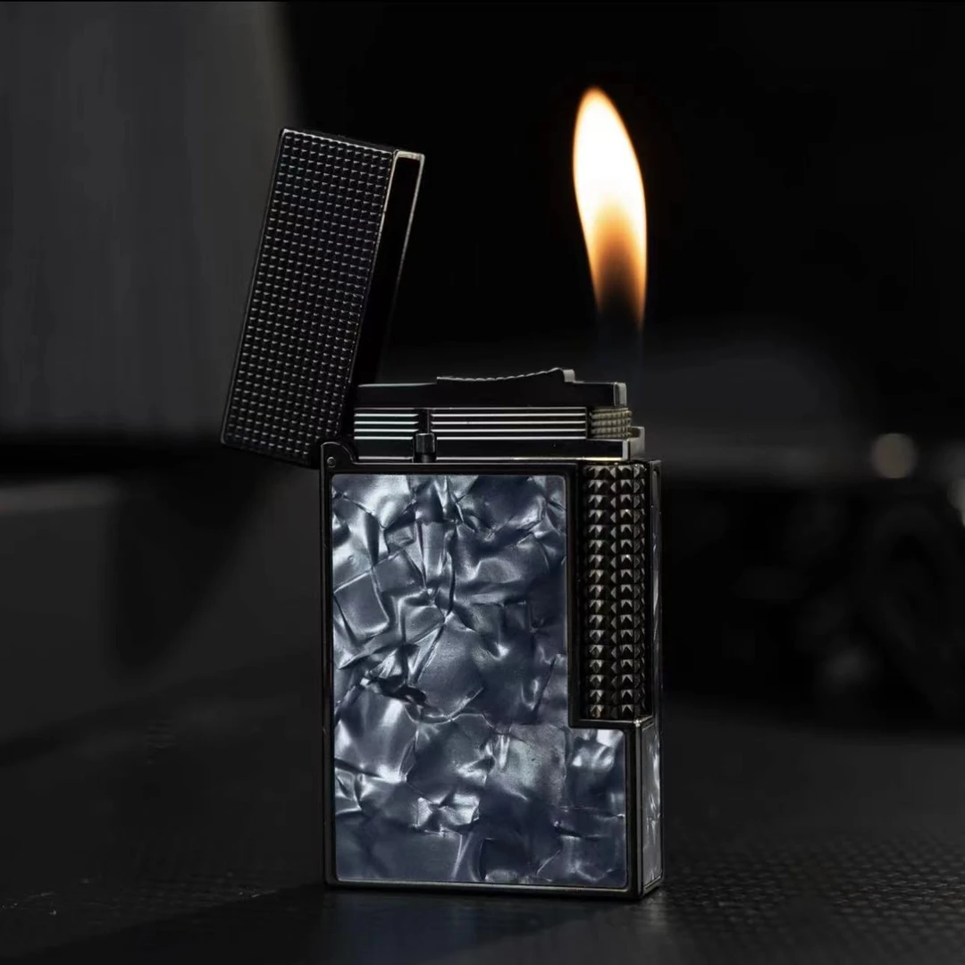 （声音超好听哦）黑贝朗声侧打充气打火机卡路 K