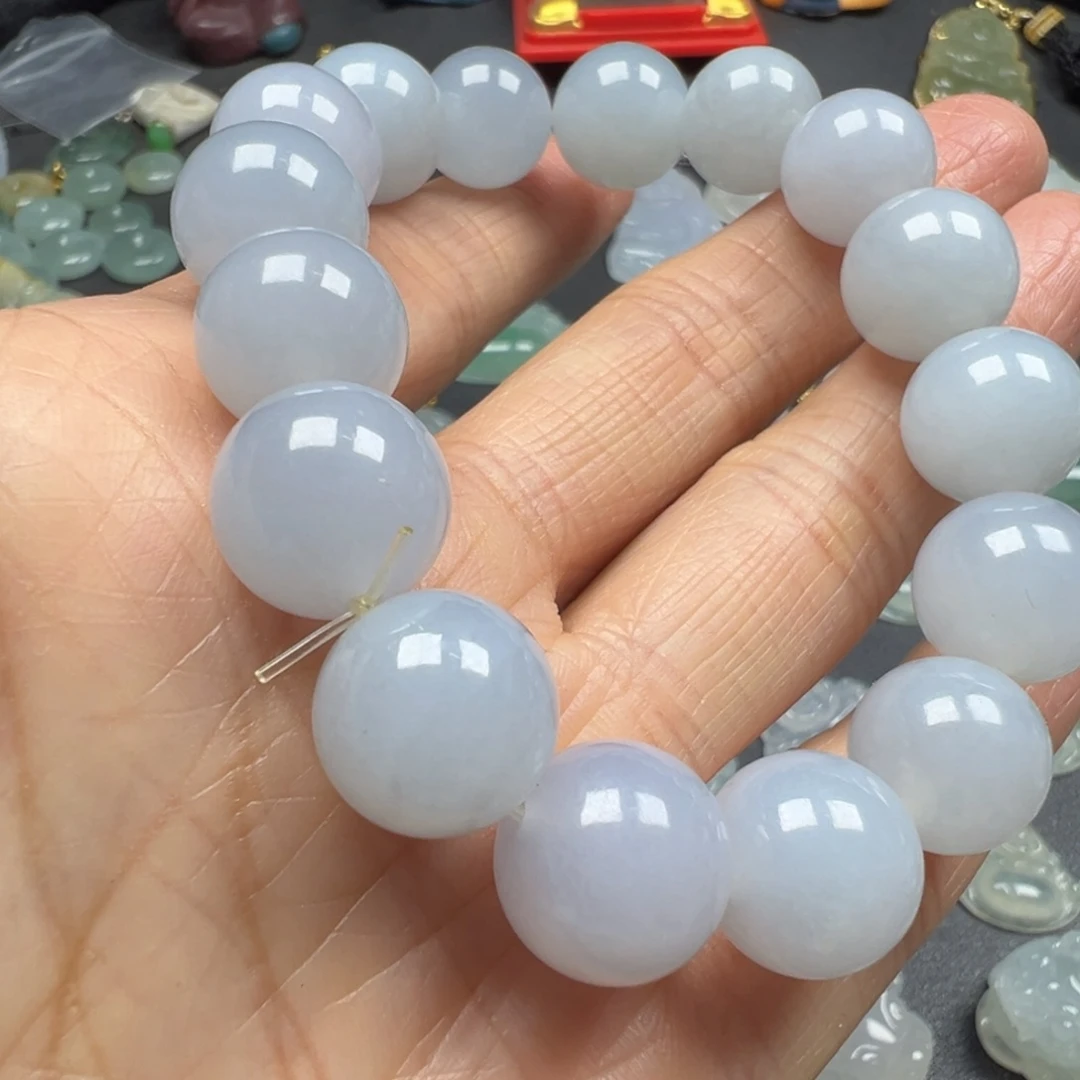 翡翠未镶嵌手链手串13mm