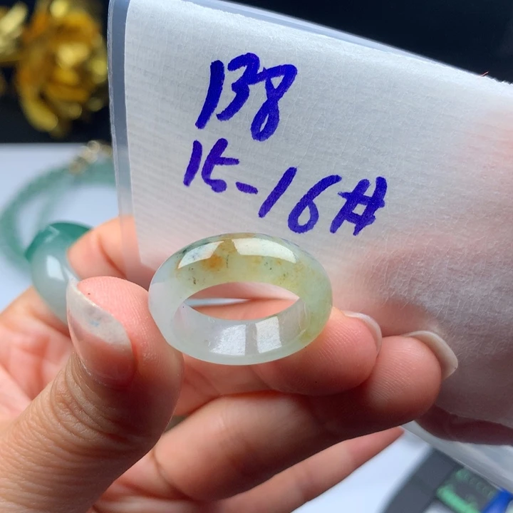 用***3定制翡翠未镶嵌戒圈