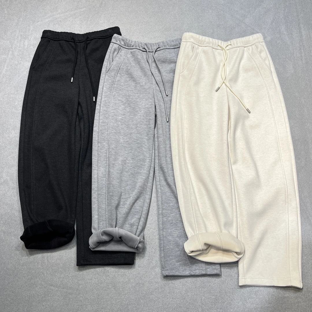 9808棉裤女加绒加厚弯刀裤小个子显瘦洋气