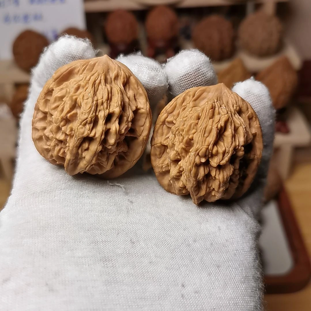 核桃文玩核桃高端小众麦穗虎头全品41尺