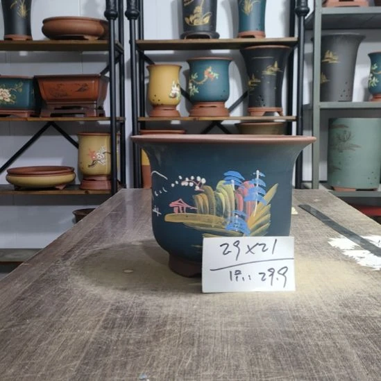 紫砂花盆库存尾货清仓