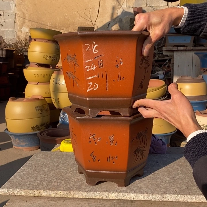 紫砂花盆紫砂特价包邮