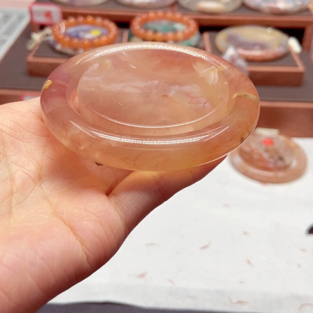 橘***呀玛瑙/玉髓未镶嵌手镯