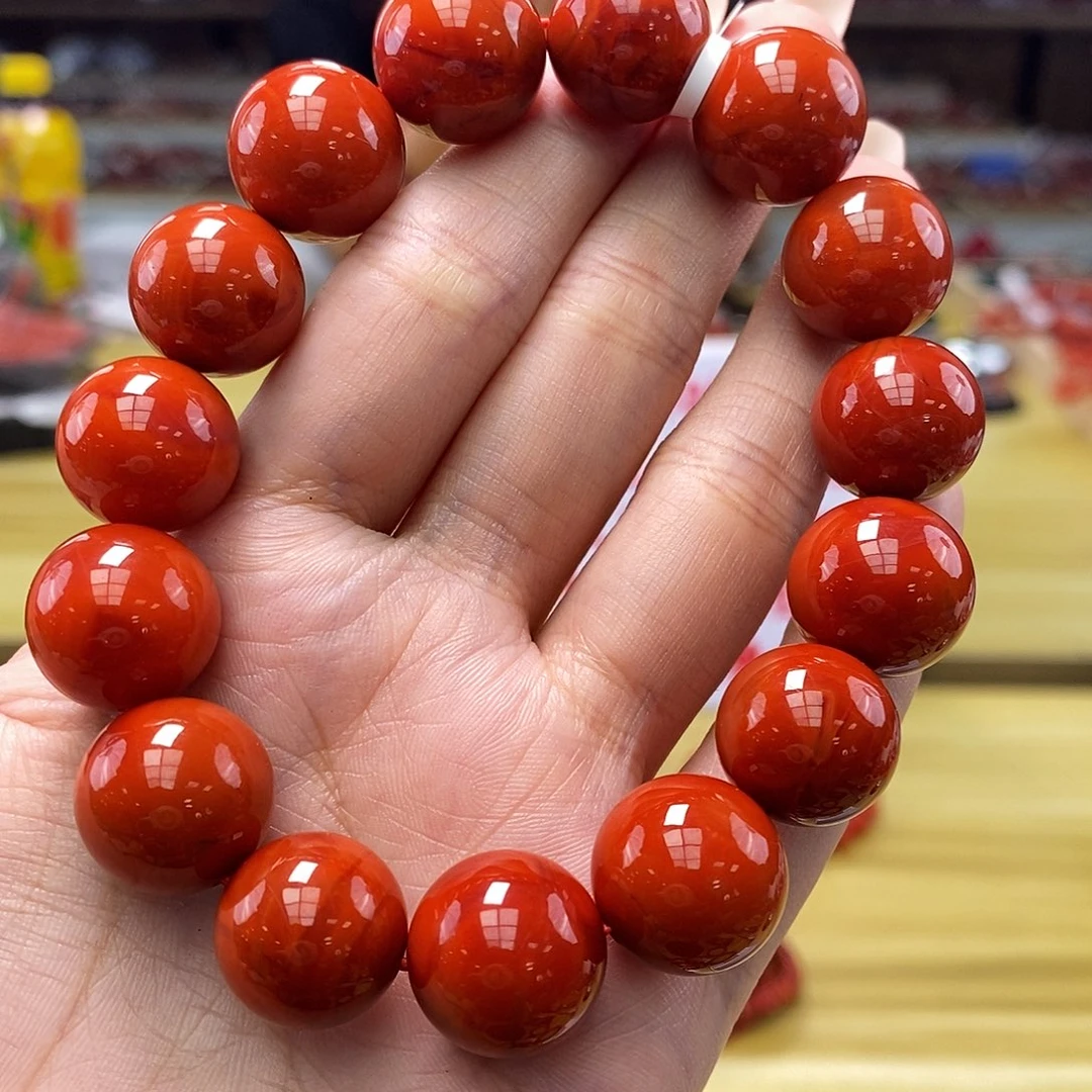 南红玛瑙15mm 多样性发一未镶嵌