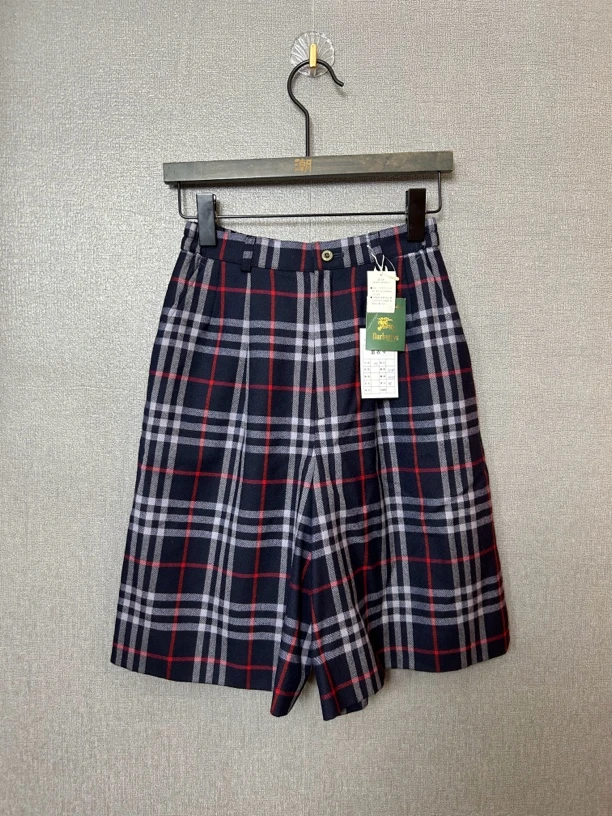 99新 BURBERRY/博柏利 蓝色格纹短裤