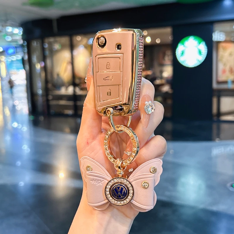 大众钥匙套宝来速腾polo车CC迈腾b8Passat探歌途岳Tiguan朗逸蔚揽