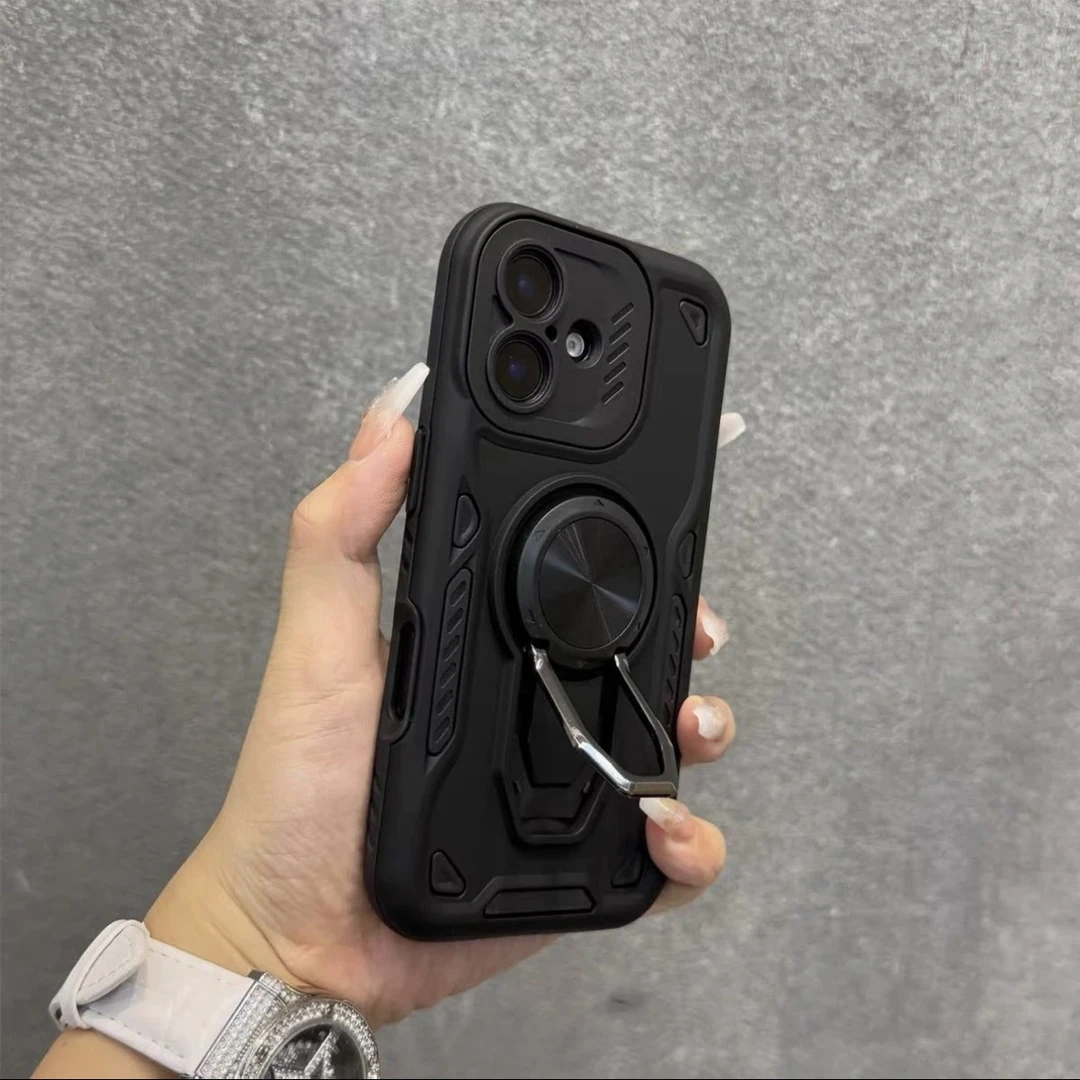 苹果16pro手机壳15promax支架13/14pro全包12/11pm磨砂15耐脏16