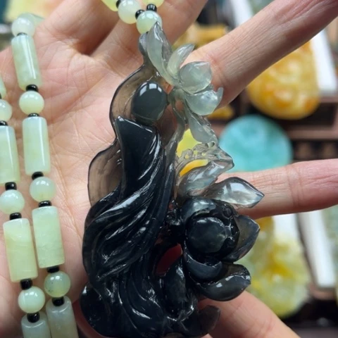 岫玉挂件未镶嵌挂件