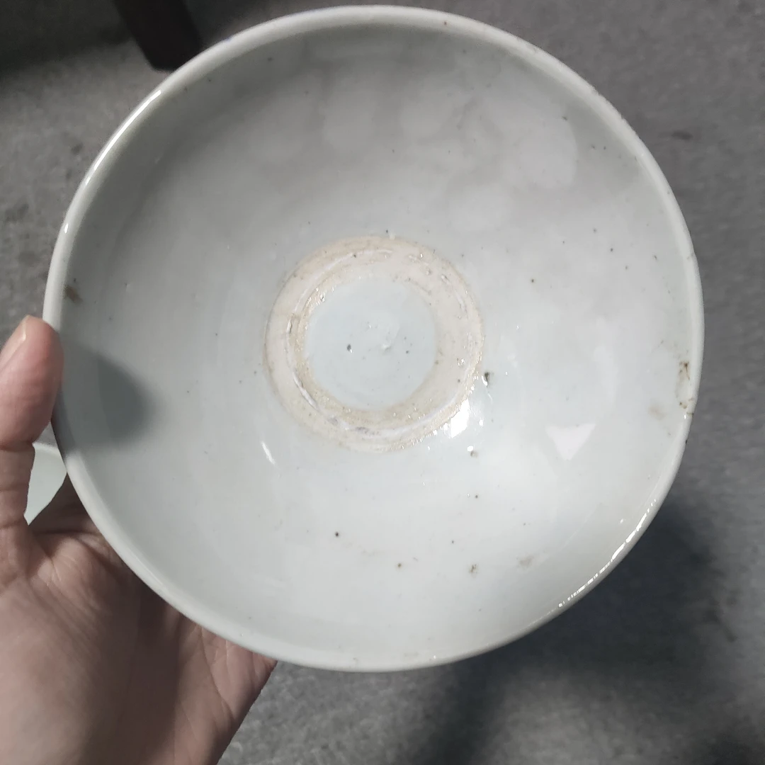 LGLG250909012【十竹斋】明代卷草纹青花赏碗