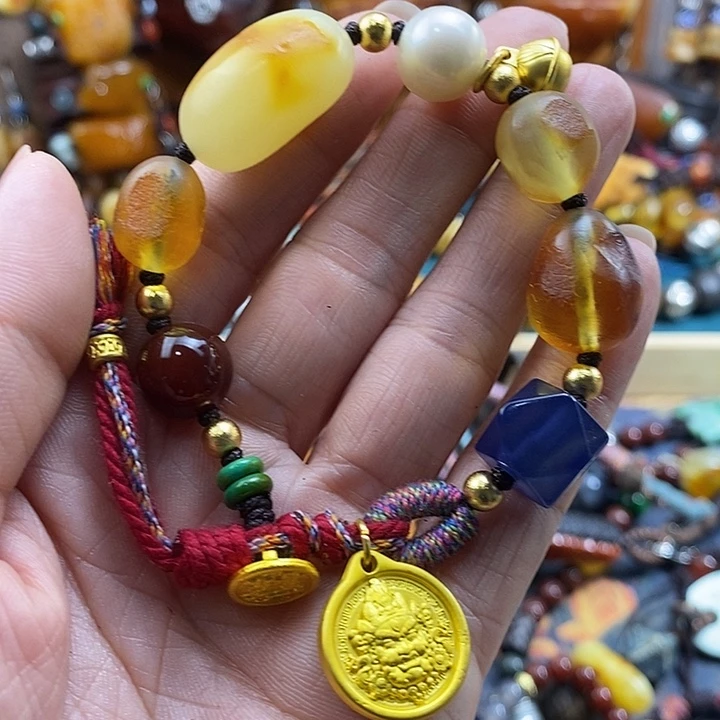 蜜蜡未镶嵌手链手链