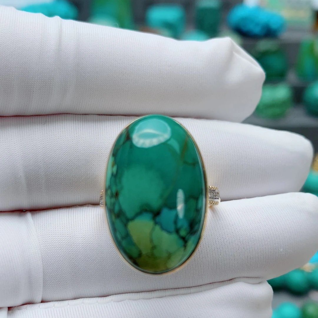 绿松石其他18K金镶嵌喜***里