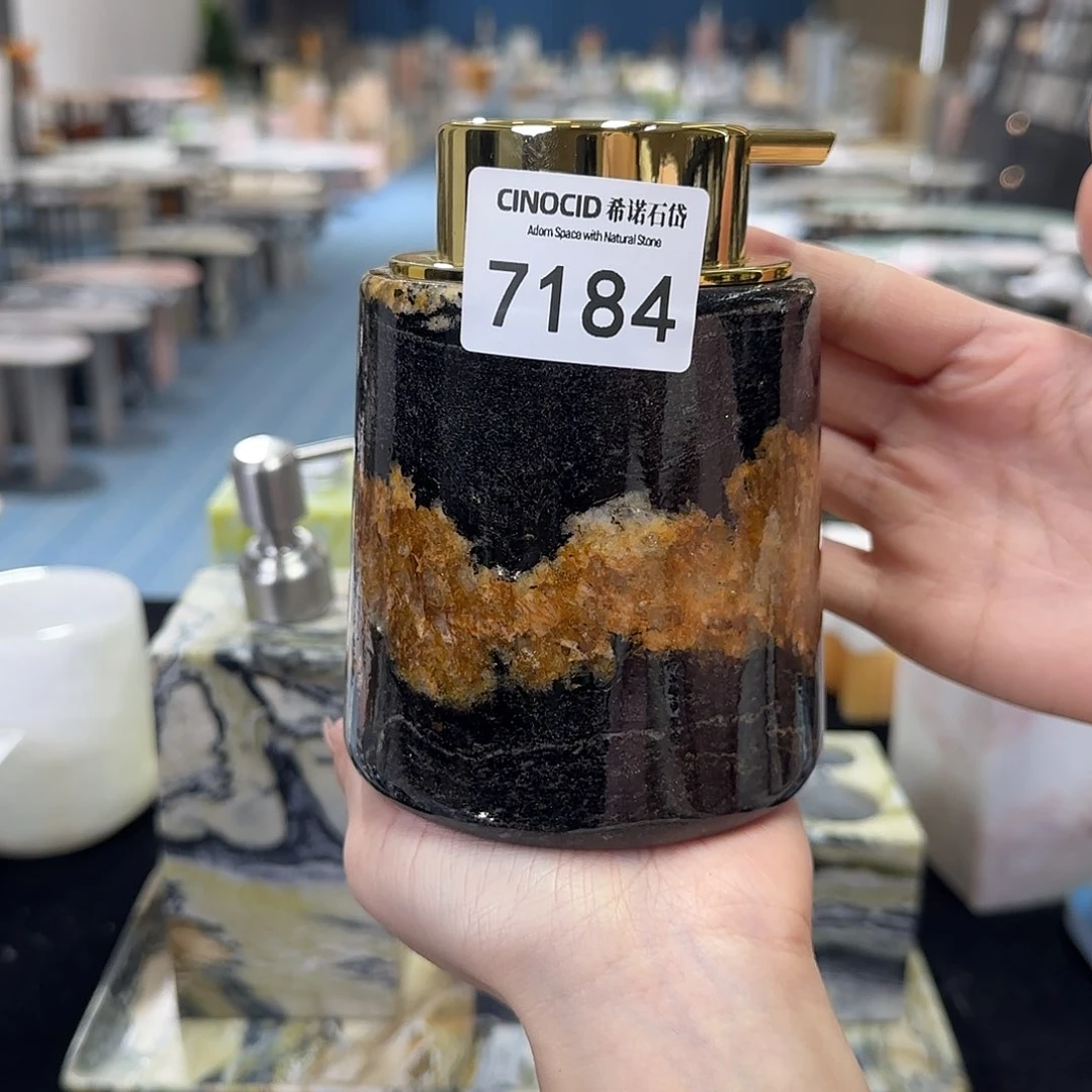 7184黄金丝绸起泡瓶