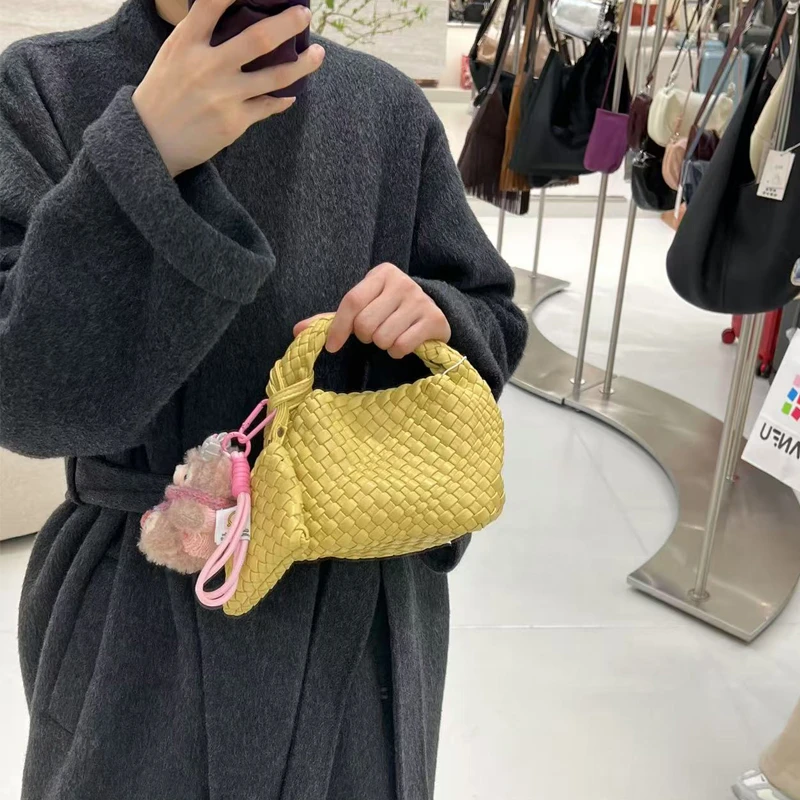 希哥家 新款手工编织小托特手提斜挎包迷你链条包T139