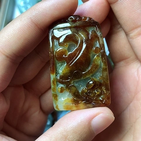 翡翠未镶嵌颈饰天然