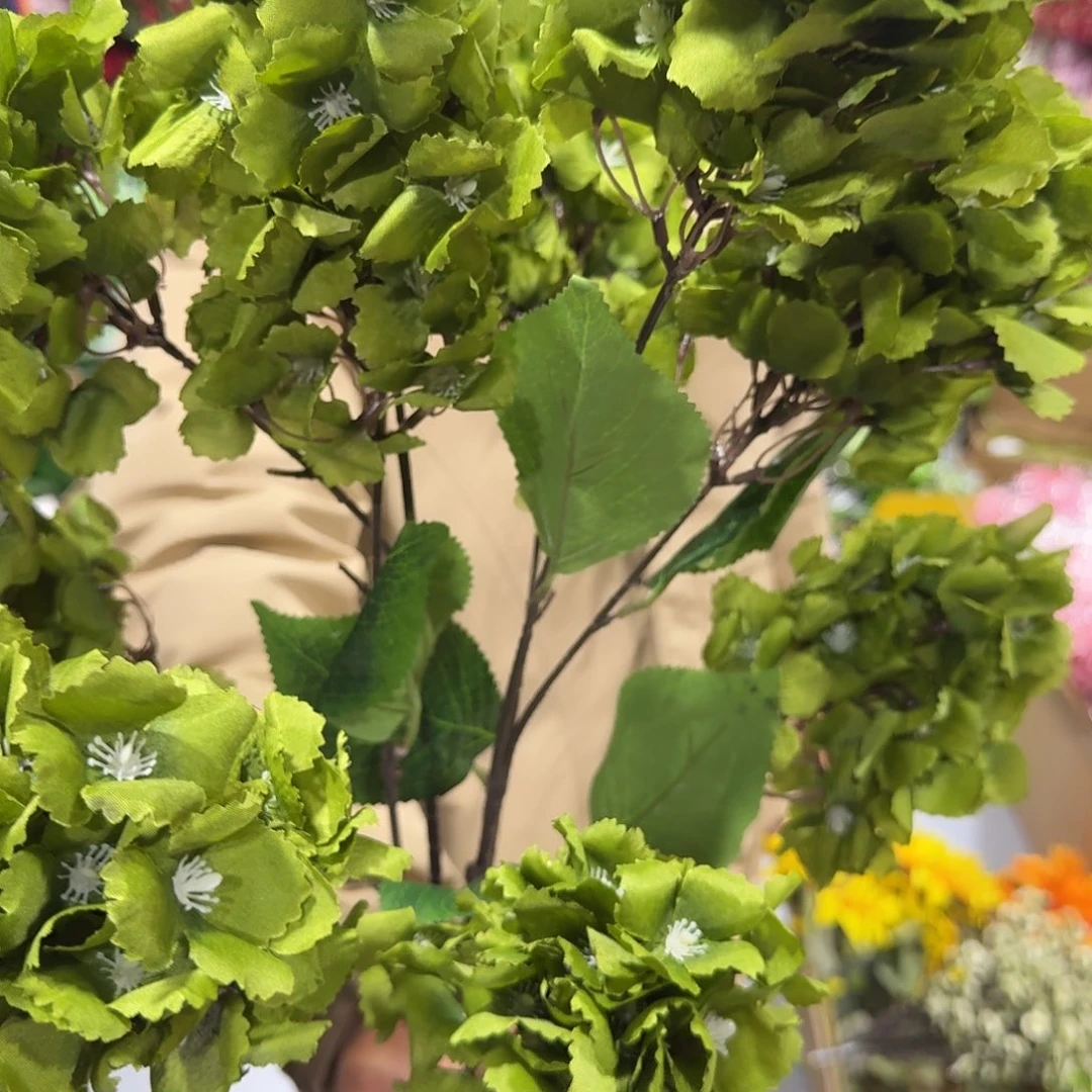 706宝塔绣球绿色5支